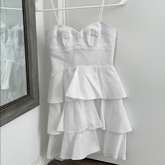 Amanda Uprichard white strapless mini dress - Picture 2 of 6